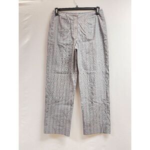 Isda & Co Womens High Waist Straight Leg Dress Pants Gray Size 10